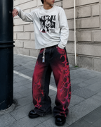 Inferno Fade Tribal Baggy Jeans
