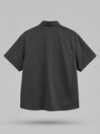 Washed Oversized Cuban Collar Shirt