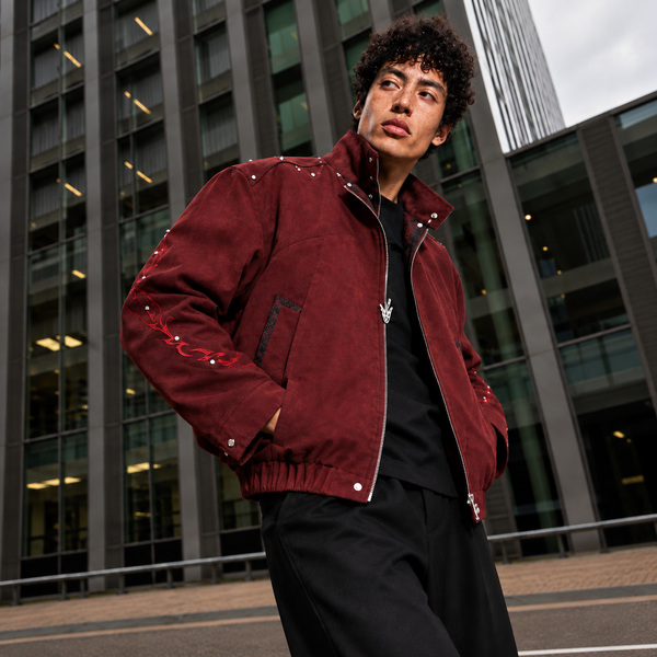 Crimson Flame Zip Jacket